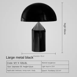 Nordic Luxury Mushroom Floor Lamp Italian Design Metal LED Eye Protection Standing Light for Bedroom Living Room High End Decor