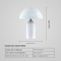 Nordic Luxury Mushroom Floor Lamp Italian Design Metal LED Eye Protection Standing Light for Bedroom Living Room High End Decor