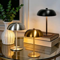 Cordless Mushroom Table Lamp Touch Control Dimmable LED Desk Light Rechargeable Bedroom Night Light Home Decor Gift