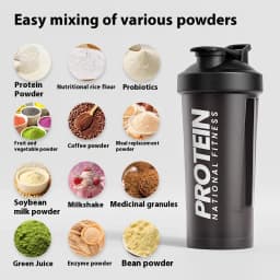 Gianxi Shaking Cup Fitness Sports Water Cup Protein Powder Shaking Cup Milk Shake Brewing Mixing Cup Male Female Cup