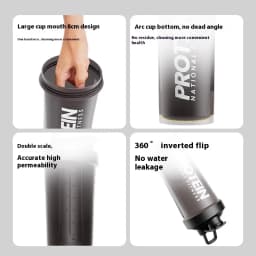 Gianxi Shaking Cup Fitness Sports Water Cup Protein Powder Shaking Cup Milk Shake Brewing Mixing Cup Male Female Cup