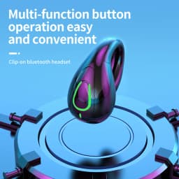 S20 Ear Clip Wireless headset V5.3 Non In Ear Single Ear OWS Bluetooth Earphones Running Sports Universal headphones