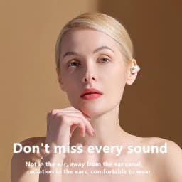 STTKGZD Earphone Clip Wireless Bluetooth Headphone Air Conduction Headset High Quality TWS Auriculares Sport Noise Canceling
