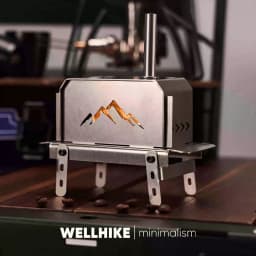 WELLHIKE Mini Woodstove Outdoor Camping Travel Camping Incense Burner Portable Folding Stove Tabletop Crafts Elk Candle Burner