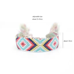 Weave Bracelet Friendship Bohemian Vintage Cotton Rope String Nepal Yoga Ethnic Rainbow Boho Woven Braided Bracelets