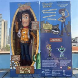 In Stock ToyStory5 40cm Woody Action Figures English Sound Character Doll Cloth Cowboy Movie Merchandise Collection Gifts