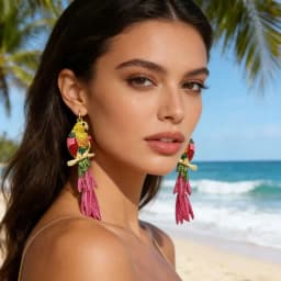 Creative New Colorful Parrot Dangle Earrings