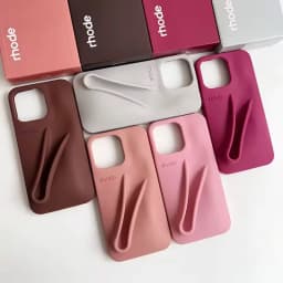 Hot‑Trend Rhode Lip Gloss Holder Cover for iPhone 11‑17, Anti‑Drop 3D Design Thick Silicone Single Shell Phone Accessory