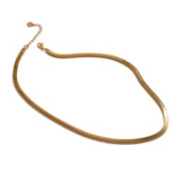 Yhpup 316L Stainless Steel Chain Necklace Bracelet Set Classic Statement Golden Waterproof Jewelry