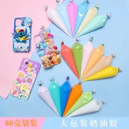 60g Imitation Cream Glue Charms Handmade Whipped Phone Case Decoden Shaker Jewelry Tools Tools Professional