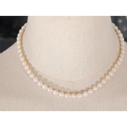 Yhpup Luxury Freshwater Natural Pearls Beads Clavicle Necklace Women Gift Fashion Stainless Steel Waterproof Handmade Jewelry