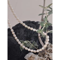 Yhpup Luxury Freshwater Natural Pearls Beads Clavicle Necklace Women Gift Fashion Stainless Steel Waterproof Handmade Jewelry