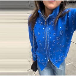 Vintage Paisley Jacquard Women's Cardigan Autumn Stand Neck Zip-up Knit Sweater Lady New Casual Elegant Winter Clothes 2026