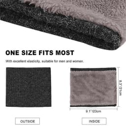 Unisex Knitted Warm Scarf Winter Autumn Ring Women Bandana Solid Fleece Scarf Men Headband Neck Scarf Shawl