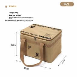 30L/42L/56L Autumn Camping Bag Insulated Waterproof Tactical Foldable Outdoor Picnic Tableware Storage Box Large Capacity Field