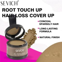 SEVICH Hairline Shadow Powder With Brush Water Sweat Resistant Hair Loss Concealer Bald Spot Concealing Hair Powder Women Men