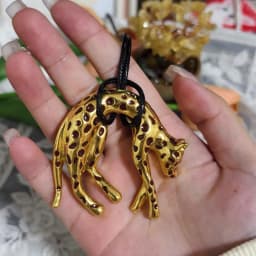 Retro Punk Leopard Pendant Necklace for Men Women Gold Enamel Spot Panther Charm Necklace Black Rope Statement Neck Jewelry
