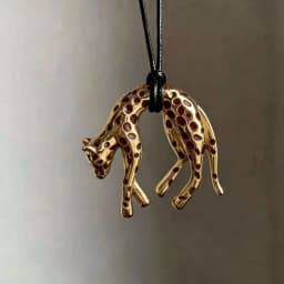 Retro Punk Leopard Pendant Necklace for Men Women Gold Enamel Spot Panther Charm Necklace Black Rope Statement Neck Jewelry