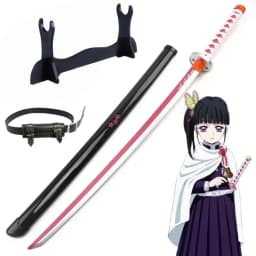 40inch Demon Slayer Kokushibo Katana Kimetsu No Yaiba Anime Cosplay Sword Ninja Knife Real Size Japanese Katana Samurai Sabre