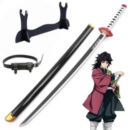 40inch Demon Slayer Kokushibo Katana Kimetsu No Yaiba Anime Cosplay Sword Ninja Knife Real Size Japanese Katana Samurai Sabre