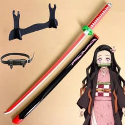 40inch Demon Slayer Kokushibo Katana Kimetsu No Yaiba Anime Cosplay Sword Ninja Knife Real Size Japanese Katana Samurai Sabre