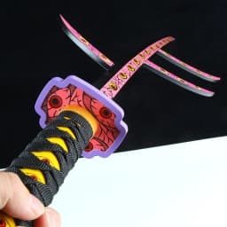 40inch Demon Slayer Kokushibo Katana Kimetsu No Yaiba Anime Cosplay Sword Ninja Knife Real Size Japanese Katana Samurai Sabre