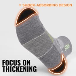 WRELS 1/2/3Pairs Merino Wool Socks Hiking Running Socks Breathable Cushion Sweat Wicking Warm Thermal Compression Wool Socks