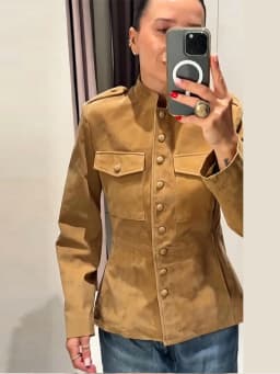 Vintage Stand Collar Women's Coats Full Sleeve Pocket Single-Breasted Slim Lady Coat 2026 Autumn Chic Female Streetwear