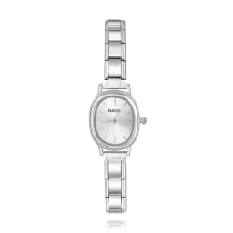 Hapiship 2025 Fashion Wholesale Women's Stainless Steel Oval Watch Bracelet for Student Friend Wife Birthday Jewelry Gift G012