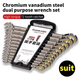 Automatic Dual-Purpose Open Fast Wheel Small Ratchet Plastic Clip Set for Fast Wheel Wrench