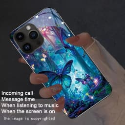LuxuryColorfulButterflyPrintGlassPhoneCaseforSamsungA26A36A56A16A06A55A35A14A34A54A24A25A34A54A244G5G