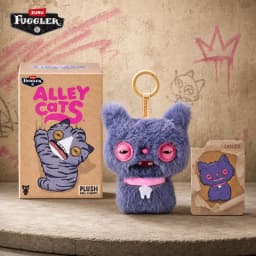 Oringal Fuggler Alley Cat Keyring 5 Inch Collectible Ugly Monster Plush Keychain Blind Box Toy