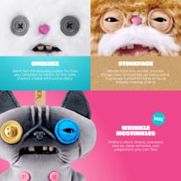 Oringal Fuggler Alley Cat Keyring 5 Inch Collectible Ugly Monster Plush Keychain Blind Box Toy