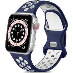 Silicone Watch Strap for Apple Watch 44MM/45MM/46MM 49MM/38MM/40/41MM Sports Rubber Band iWatch Series Ultra 11 10 9 8 7 6 SE 5