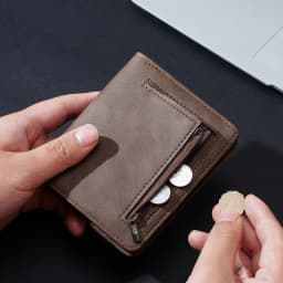 New Men Wallets Leather Purse Man Slim Card Horders Quality Male Short Multi-card Wallet Coin Pocket Purse