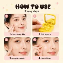 Star Water Gel Pimple Concealer Patches, Fashionable Makeup Essential, Independent Packaging with Mirror, Portable, 60 Patches