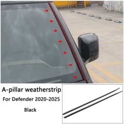 For Land Rover Defender 2020-2026 A-Pillar & Door Frame Seal Strip Wind Noise Reduction Dustproof Weatherstrip 90/110/130