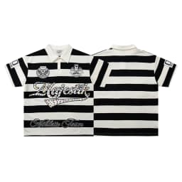 Contrast Color Car Letter Print Polo Tshirts for Men and Women Shinning Diamond Cotton Loose Summer Tshirts Oversized