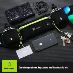 Man/Woman Marathon Trail Running Waist Pack For Phone Water Bottle Sports Fanny Pack Fitness Dual Pocket Running Belt Waist Bag