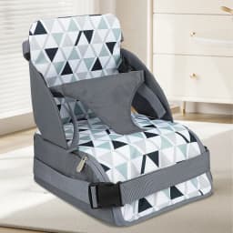 Portable Baby Booster Seat Diaper Bag Travel Toddler Convenient Cushion Kid Chair Washable Straps Safety Buckle Muti-functional