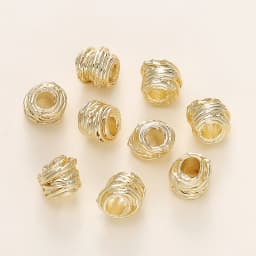 10/30/50Pcs/Pack 14K/18K Gold Plated Brass Weaving Ball Spacer Beads For DIY Bracelet Necklace Jewelry Making Accessories