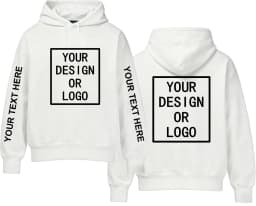 DIY Custom Your Brand LOGO Women Men Casual Hoodie Top Solid Color Pullover Streetwear Personality Sweatshirt Custom Sportswear