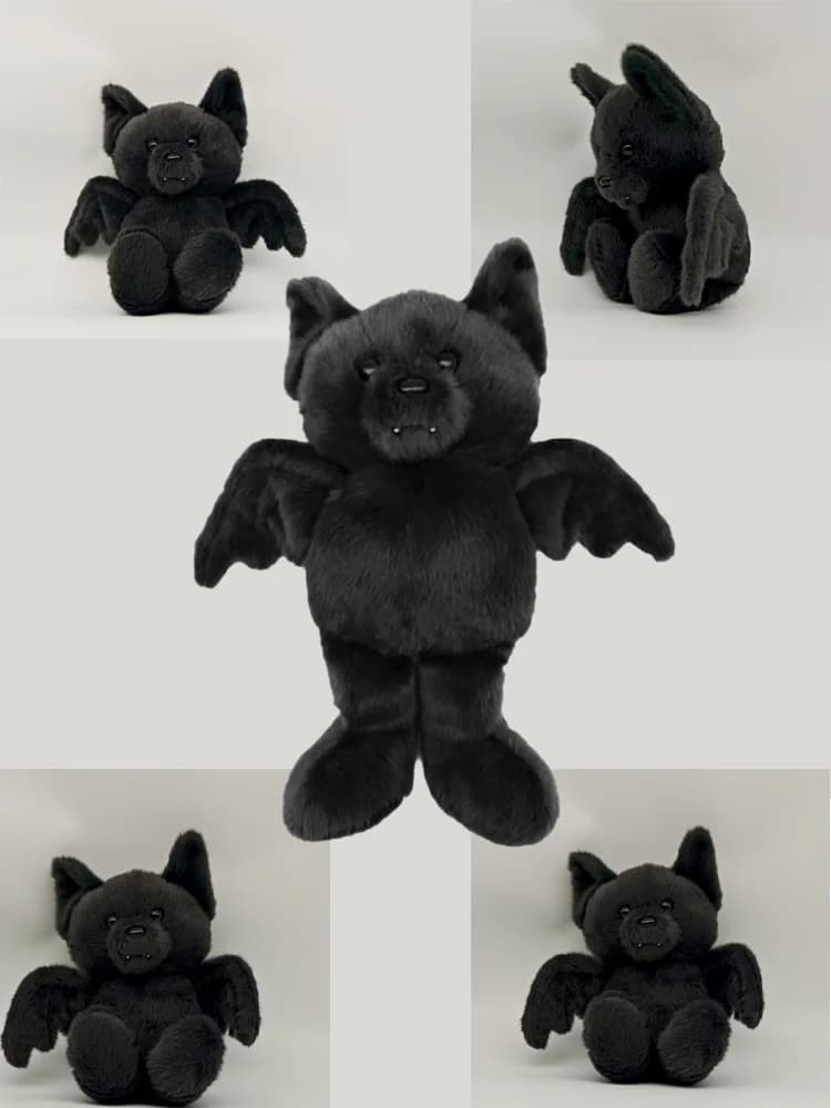 Hot High Quality Build A Bear Posable Bat Soft Plush Toy Cute Pet Accessories Doll Merch Birthday Halloween Christmas kids Gifie
