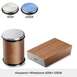 Niiruo Rolling Knife Sharpener Double Sided Diamond Sharpening Stone 15/20° Degree Magnetic Angle Roller Sharpening for Kitchen