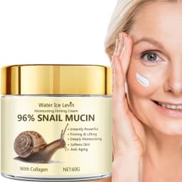 96% Snail Mucin Moisturizing Firming Cream with Collagen, Deeply Hydrates, Firms & Lifts for Smoother, Youthful Skin