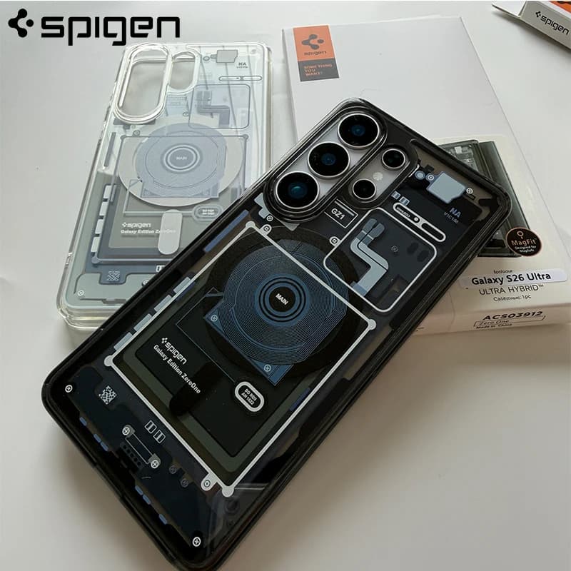 Original Spigen Magnetic Magfit Case For Samsung Galaxy S26 S25 S24 S23 UItra Magesafe Cover Support Wireless Charging With box