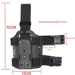 GL17 M9 SIG P226 Anti slip Handgun Holster Thigh Platform Shooting Hunting Accessories Falling Leg Holster Blade Adaptor