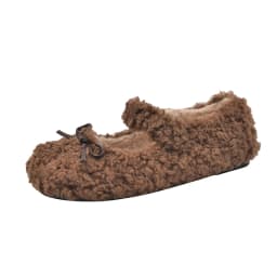 Short Plush Women Flats Loafers Shoes Comfort Round Toe Soft Sole Shoes Autumn Winter Outdoor Warm Cotton Grandma's Shoes