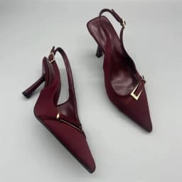 New Summer Fashion Solid Color Casual Women's Sandals Brand Buckle Designer 2026 Everyday Comfortable Office Women's High Heels