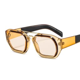 Personalized Steampunk Sunglasses Men Women Luxury Brand Designer Glasses Hip-hop Square Vintage Punk Sun Glasses Female